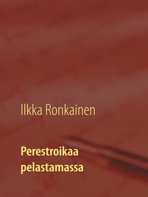 cover image of Perestroikaa pelastamassa